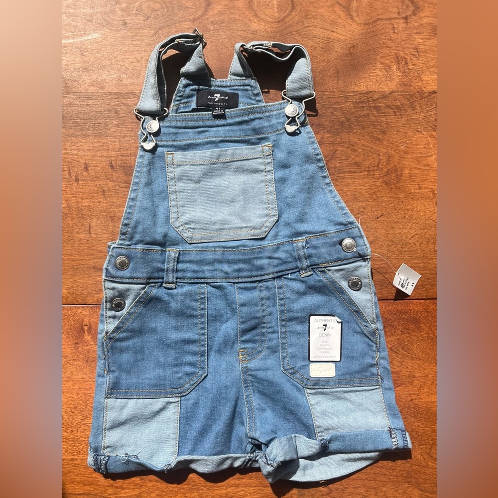 Designer Denim Overalls size 4t - 7 jeans - (7 for all mankind)